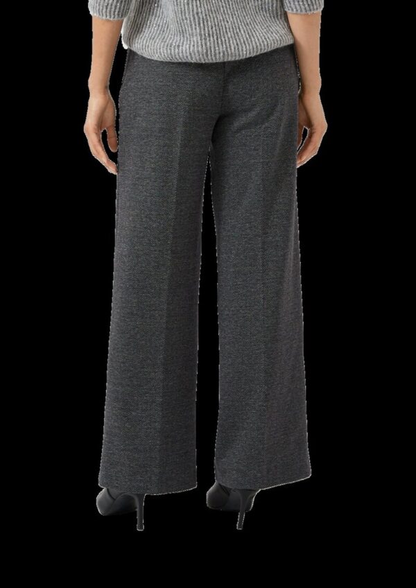 Viskosemix-Hose mit Extra Wide Leg und Reißverschluss