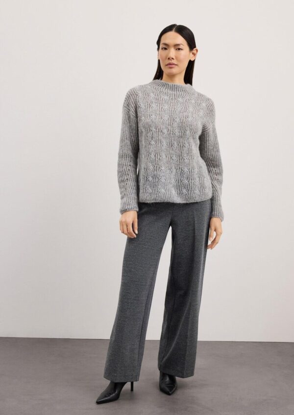 Viskosemix-Hose mit Extra Wide Leg und Reißverschluss