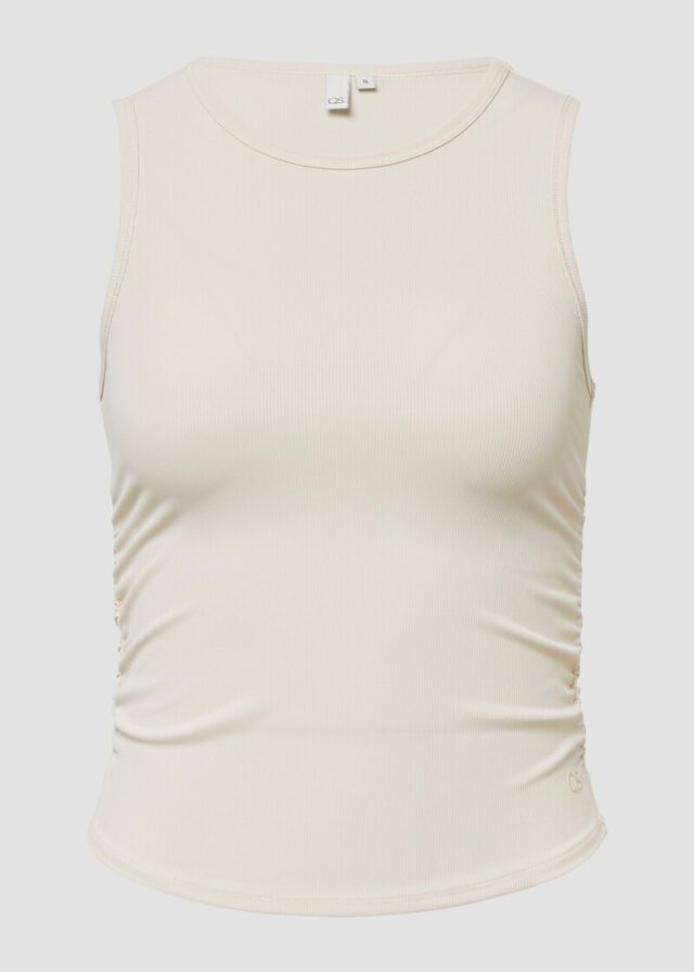 Ripptop mit seitlicher Raffung | QS x Vanessa Mai