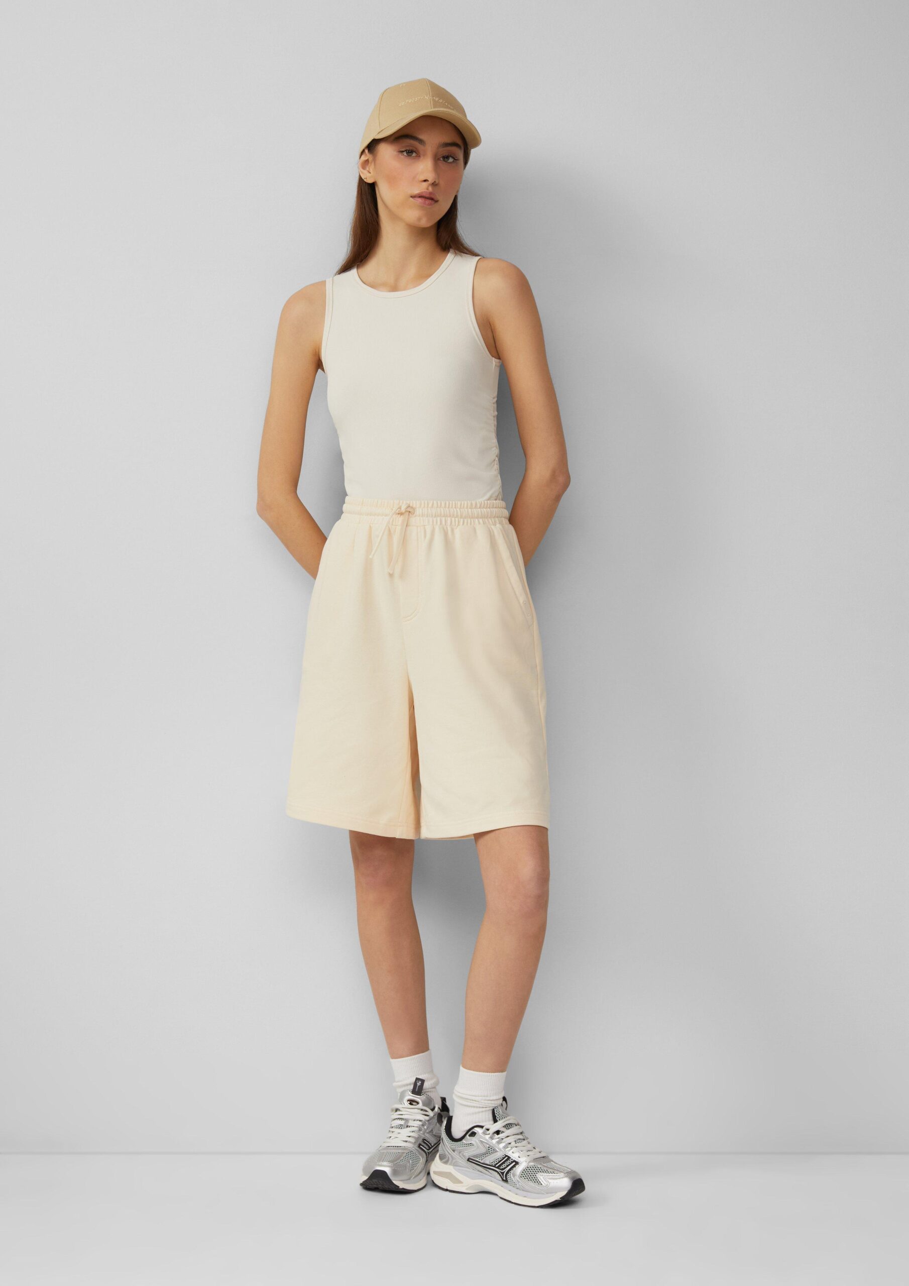 Ripptop mit seitlicher Raffung | QS x Vanessa Mai