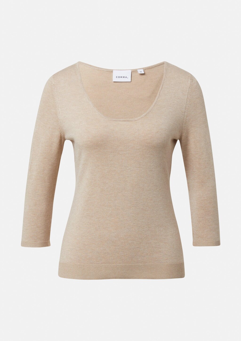 Schmaler Feinstrickpullover aus Viskosemix