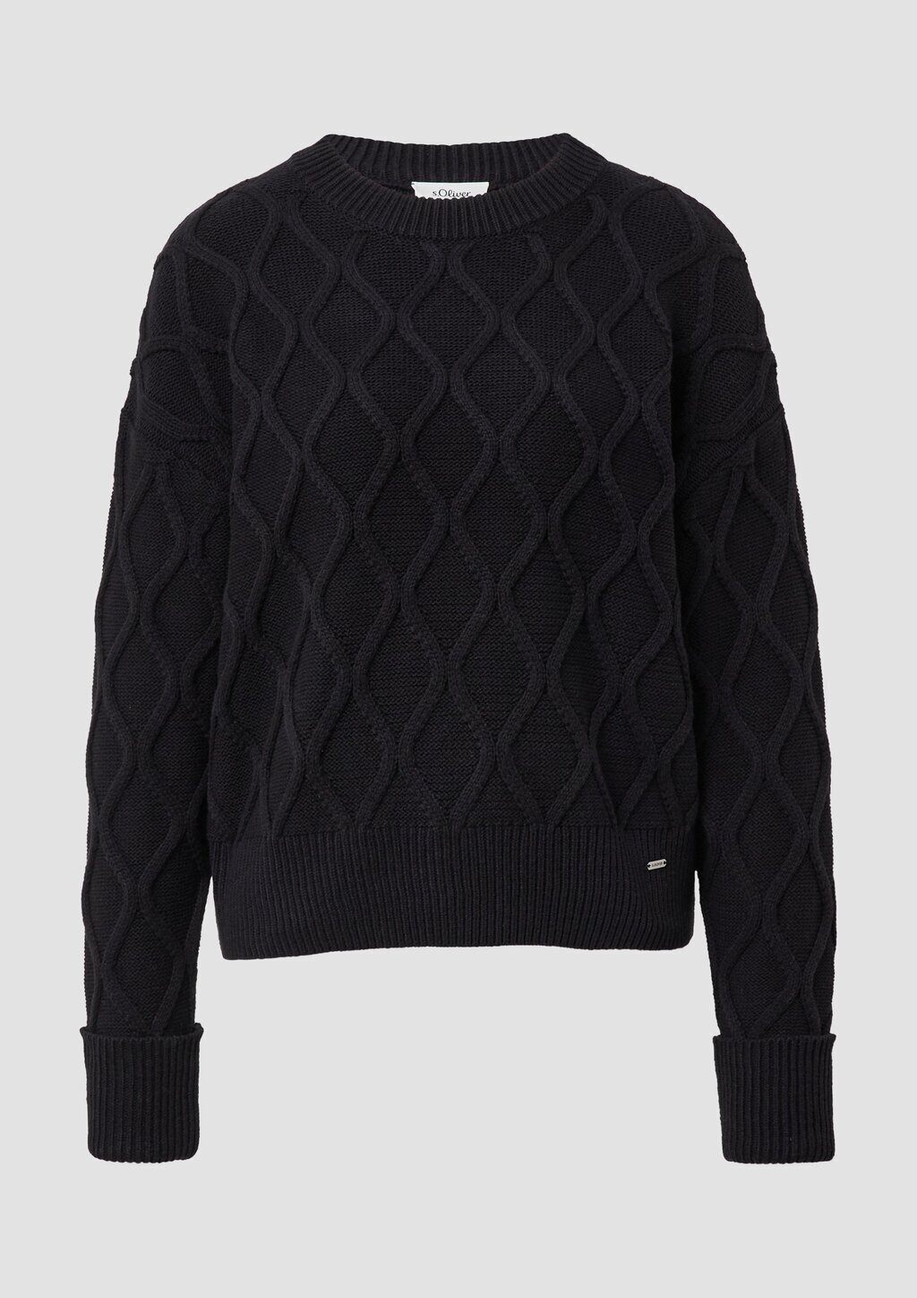 Pullover im Relaxed Fit mit Zopfmuster