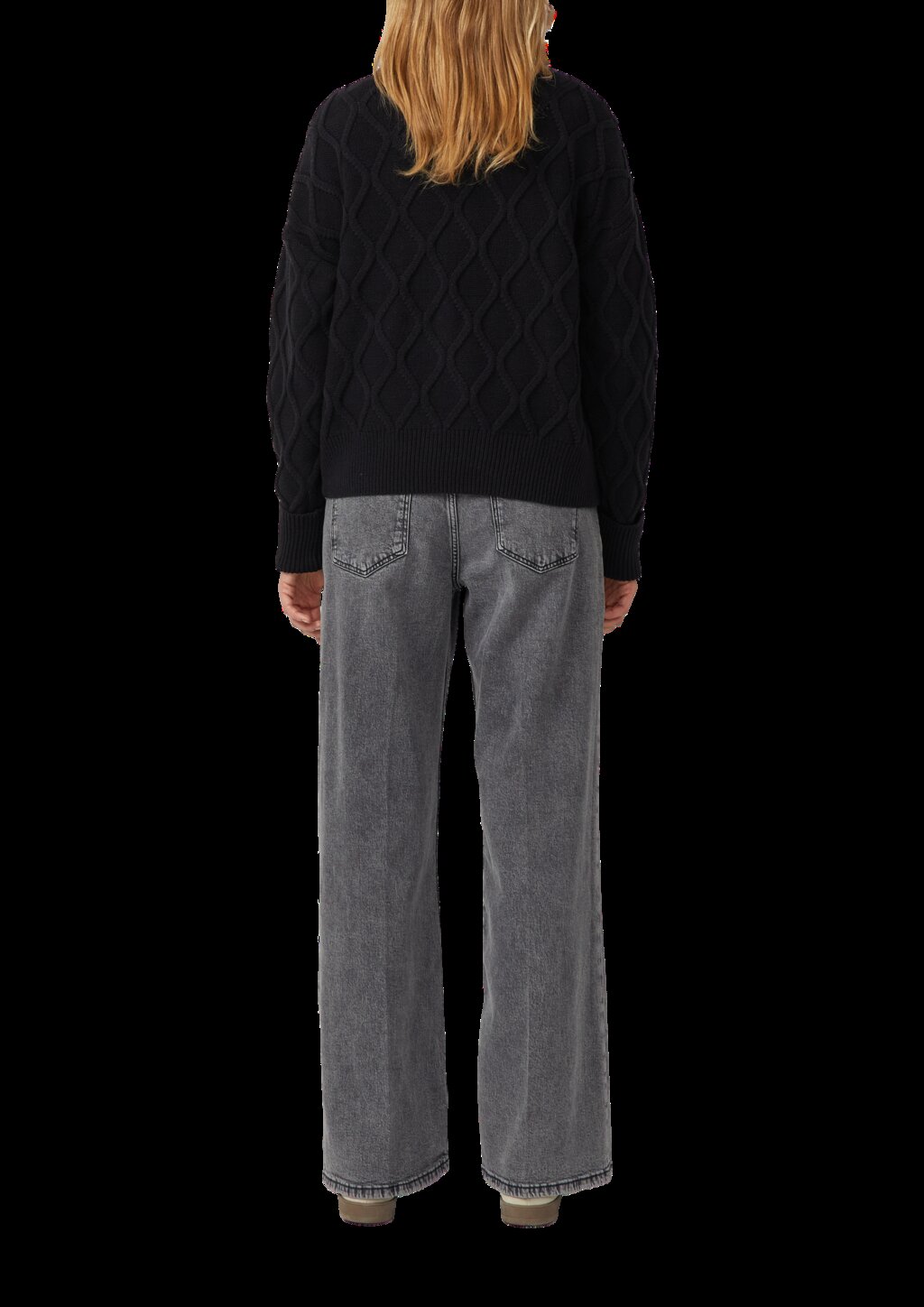 Pullover im Relaxed Fit mit Zopfmuster