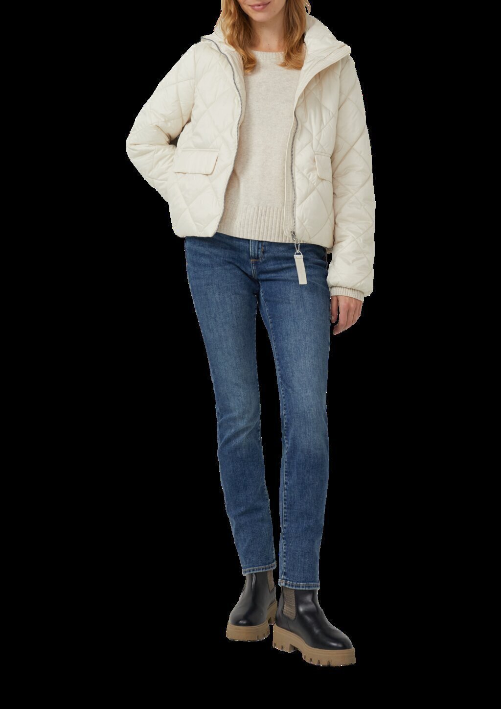 Strickpullover mit Seitenschlitzen