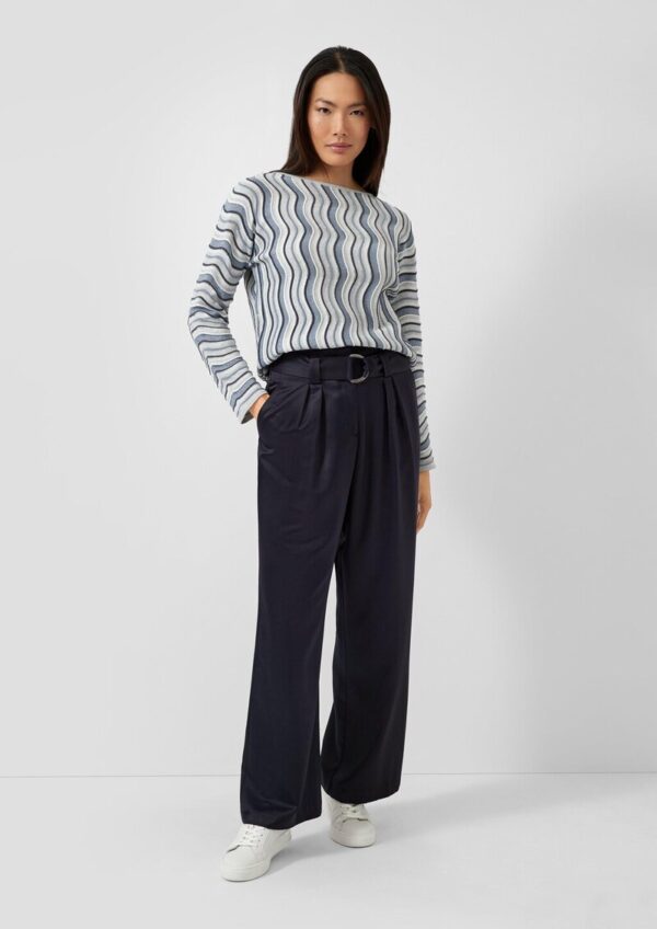 Hose mit Extra Wide Leg und Gürtel im Relaxed Fit