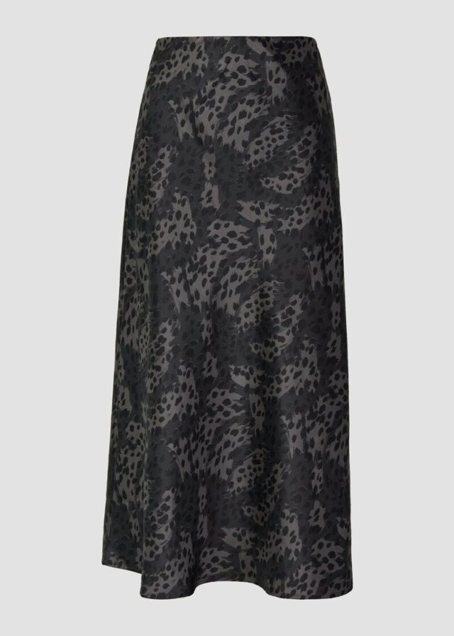 Leichter Midirock mit Elastikbund