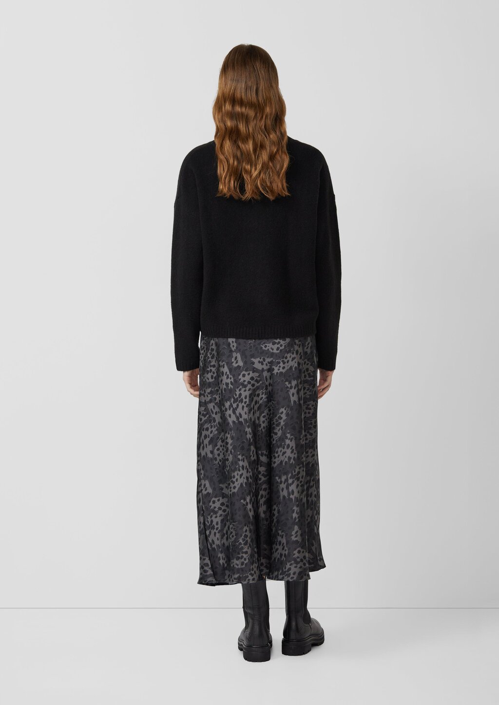 Leichter Midirock mit Elastikbund