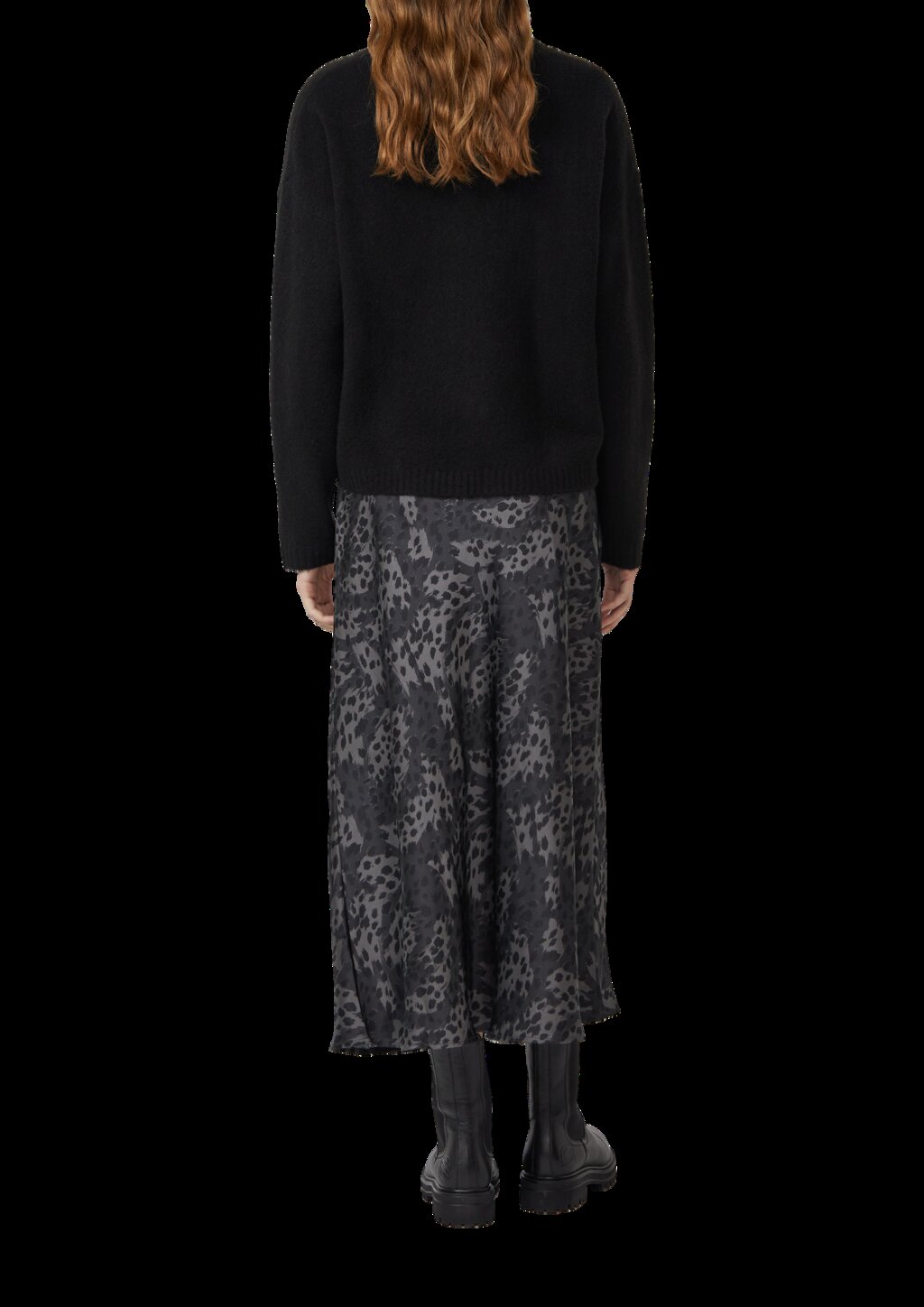 Leichter Midirock mit Elastikbund