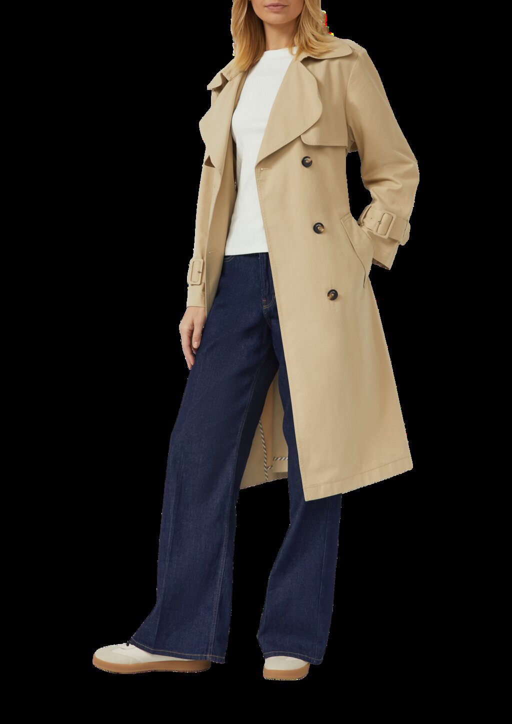 Leichter Trenchcoat aus Lyocell