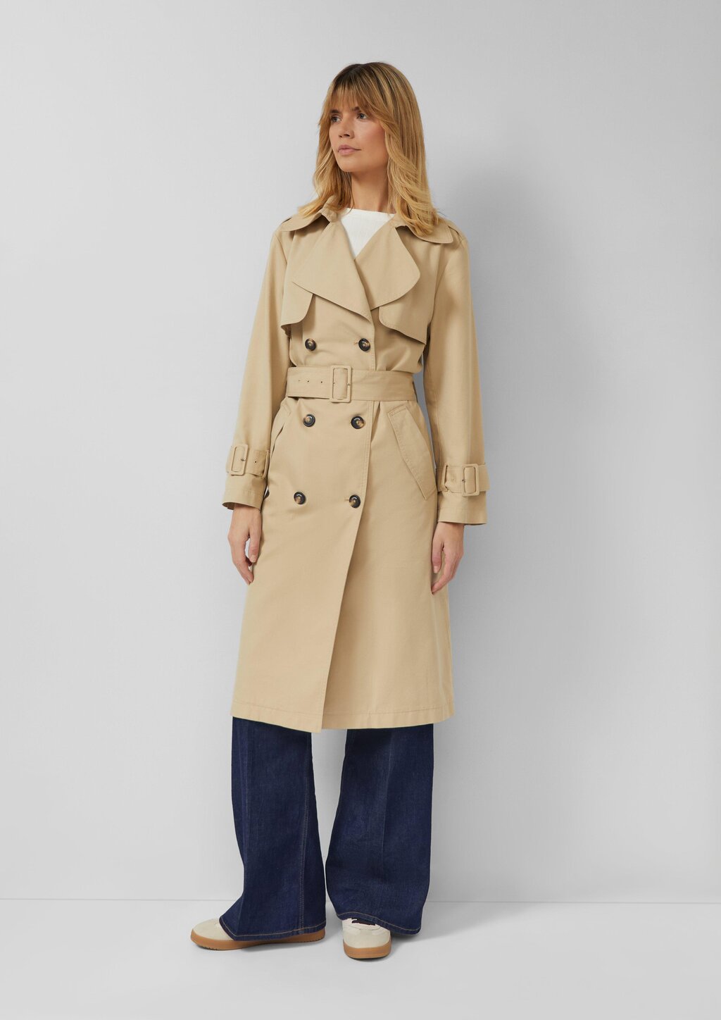 Leichter Trenchcoat aus Lyocell
