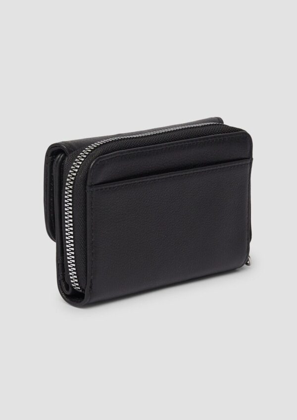 Geräumige Echtleder-Geldbörse mit extra Reißverschlussfach