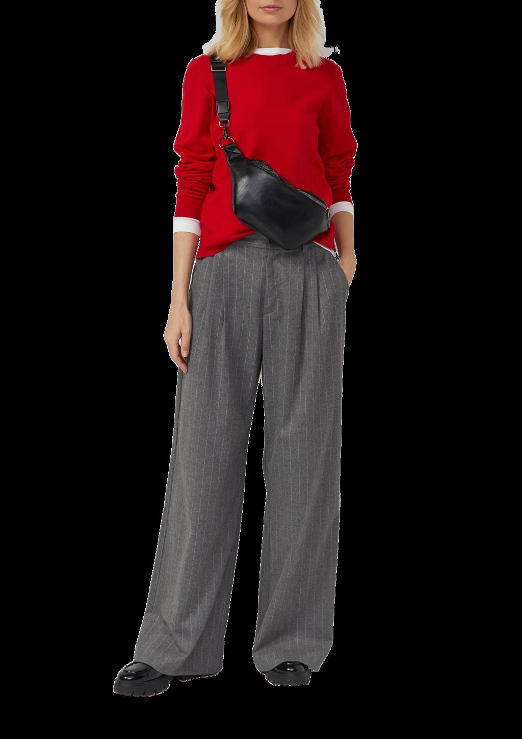 Crossbody Bag mit zweitem Reißverschlussfach Innen