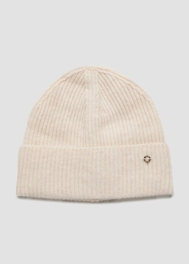 Beanie aus Wolle und Kaschmir mit dekorativer Geschenk-Box