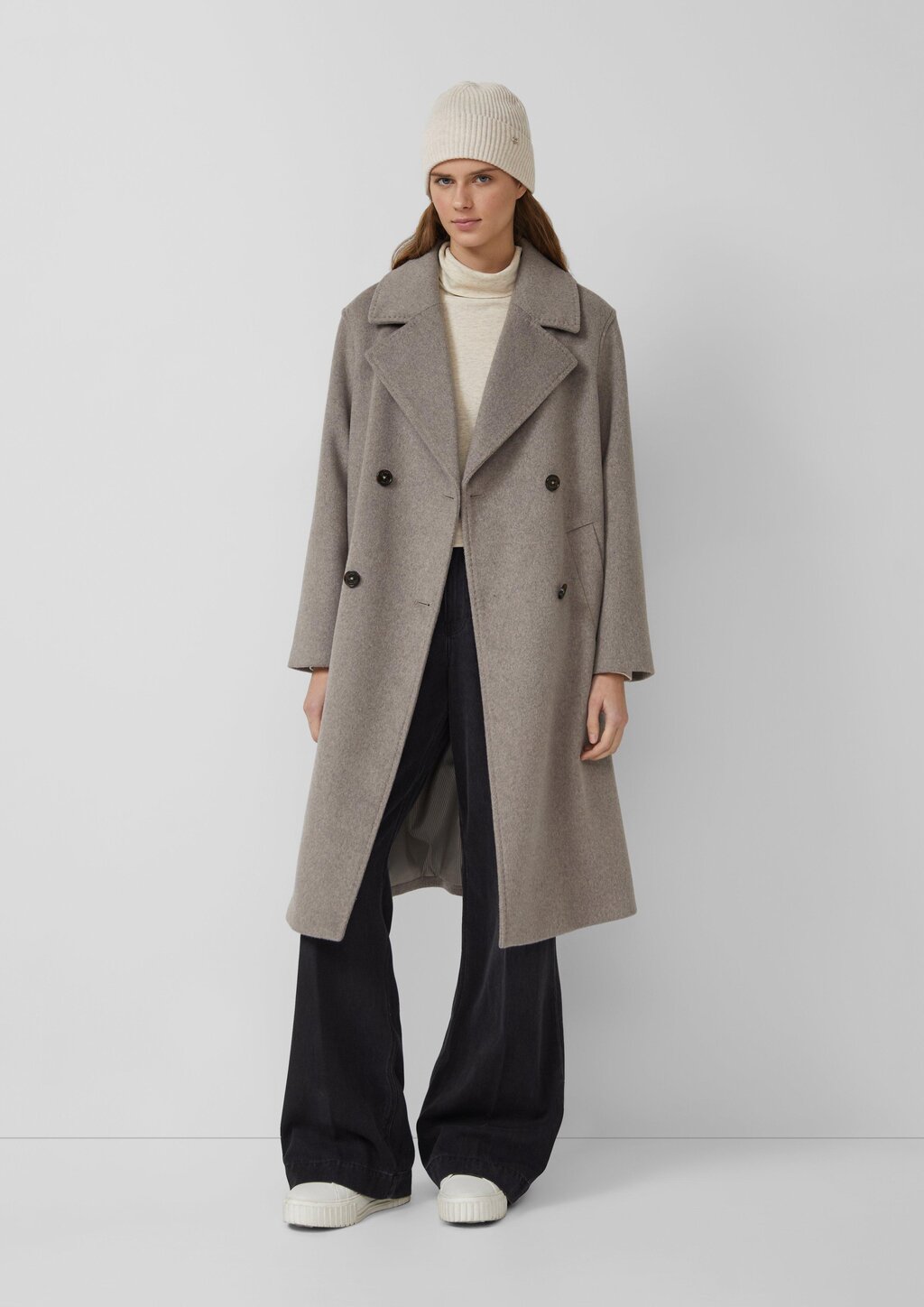 Beanie aus Wolle und Kaschmir mit dekorativer Geschenk-Box