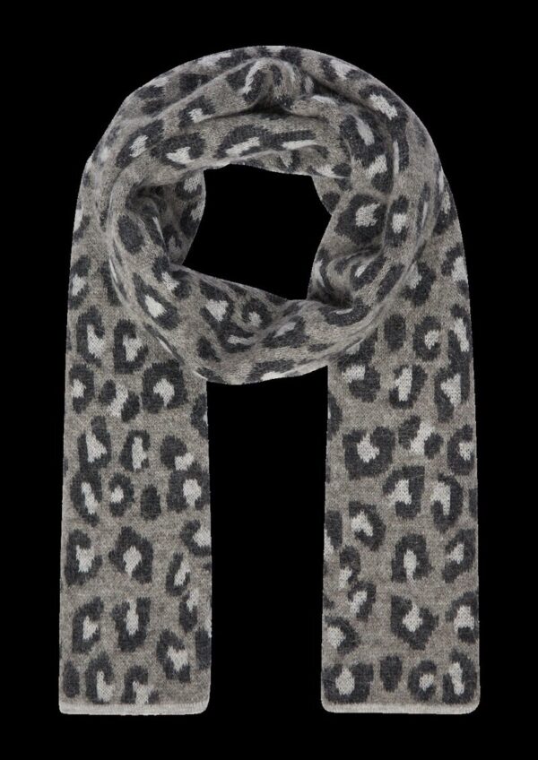 Gestrickter Schal mit Leo-Muster