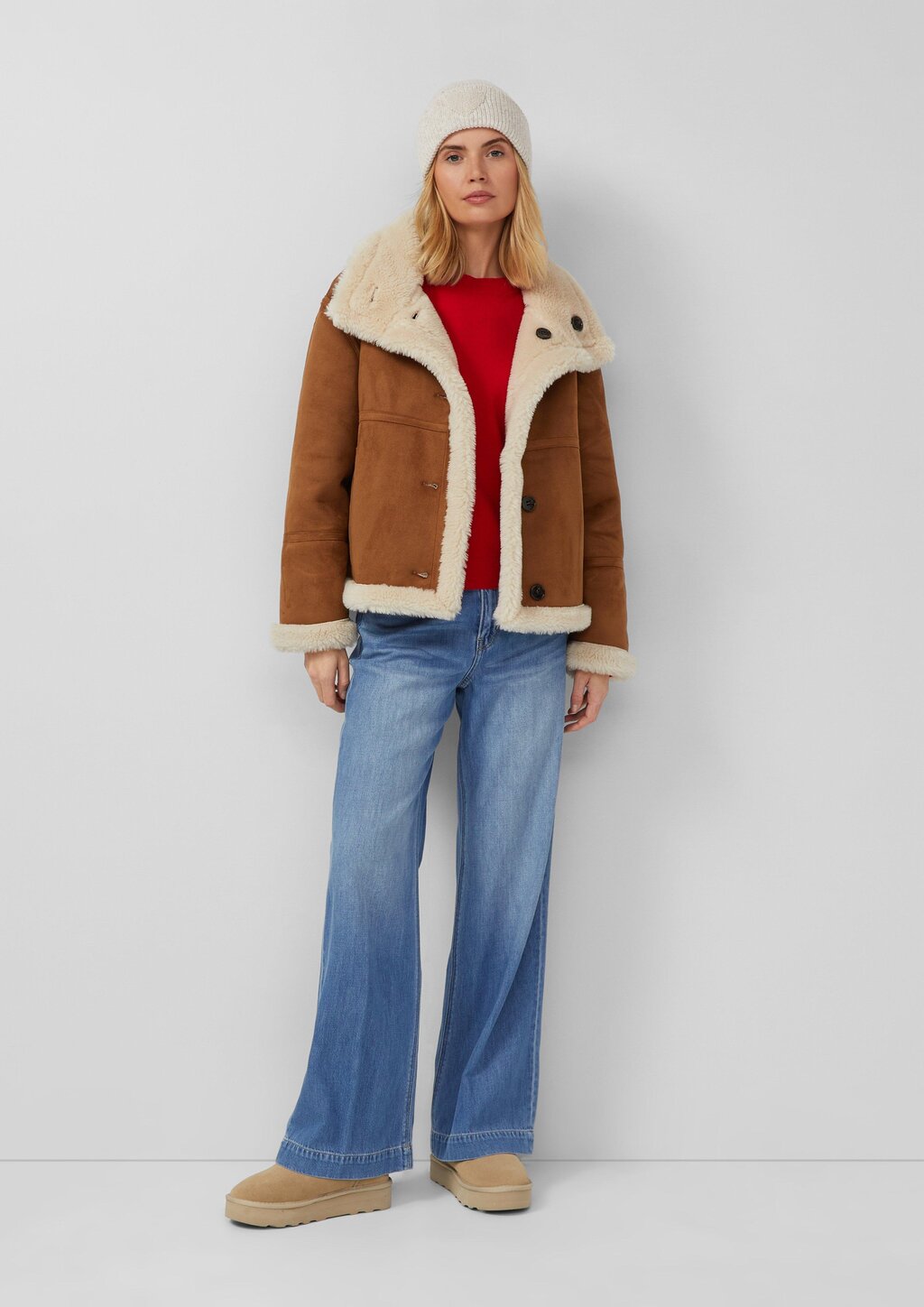 Strickbeanie aus Wollmix