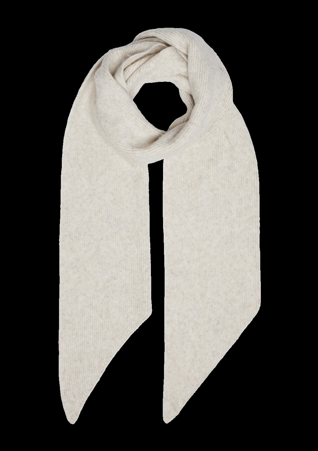 Weicher Strickschal mit geschrägten Abschlüssen