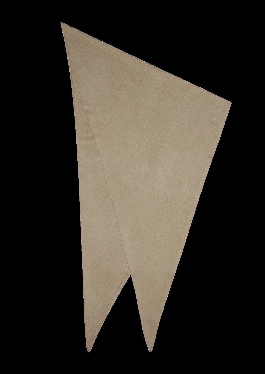 Feinstrick Dreieckstuch mit gebürsteter Oberfläche