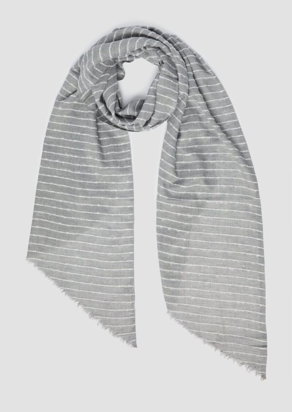 Oversized-Schal mit Streifen-Artwork