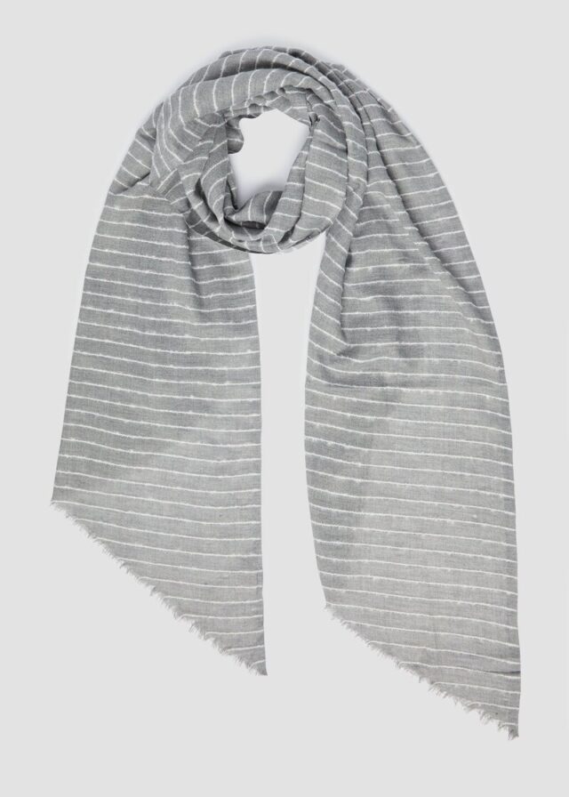 Oversized-Schal mit Streifen-Artwork