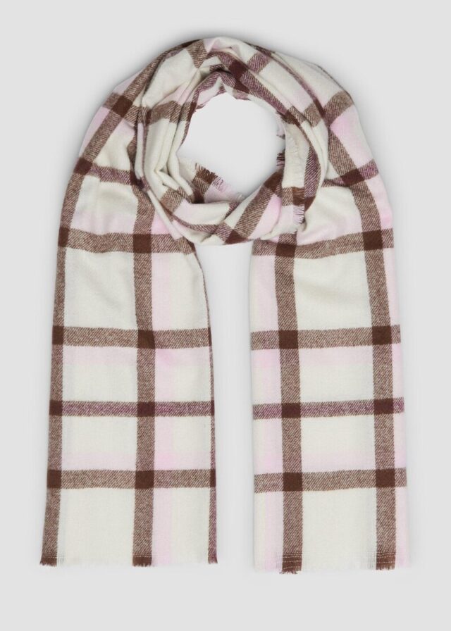 Dünner Schal mit Karo-Muster