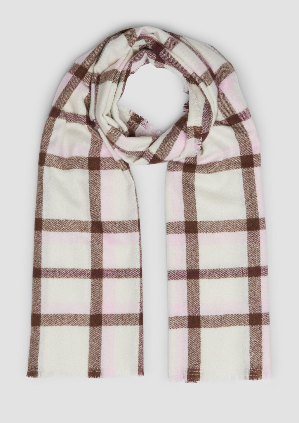 Dünner Schal mit Karo-Muster