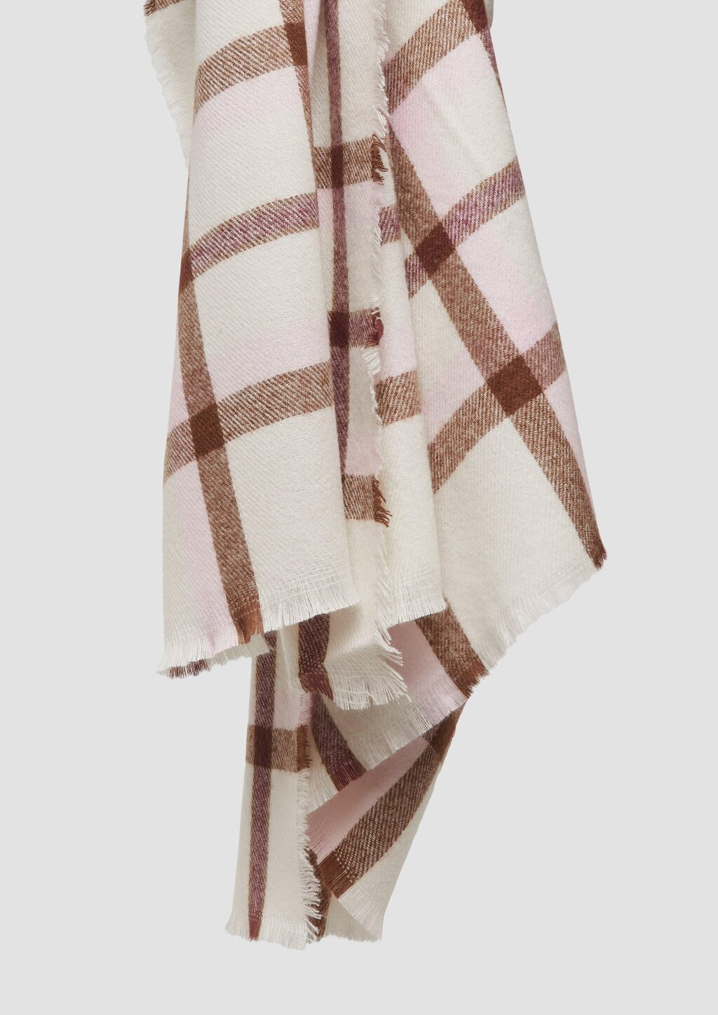 Dünner Schal mit Karo-Muster