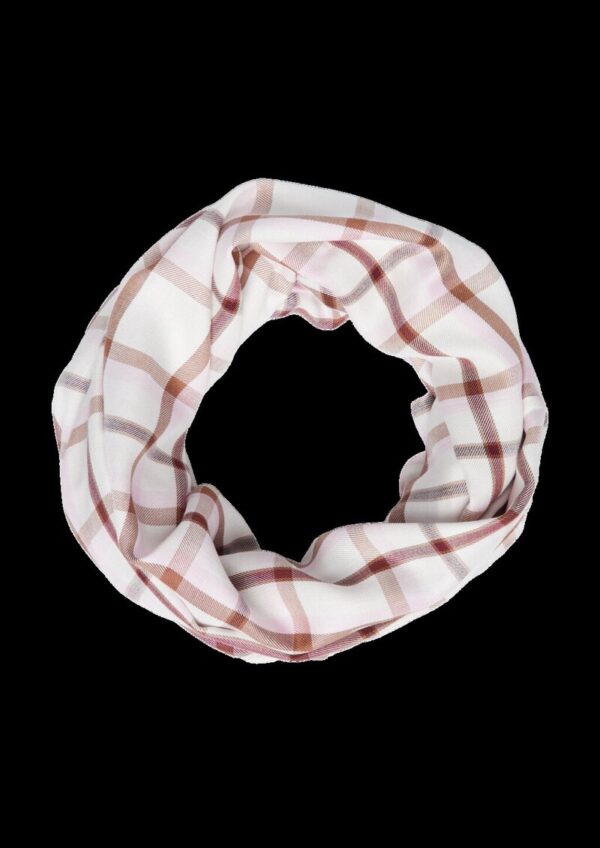 Karierter Loop-Schal aus Viskose-Modal-Mix