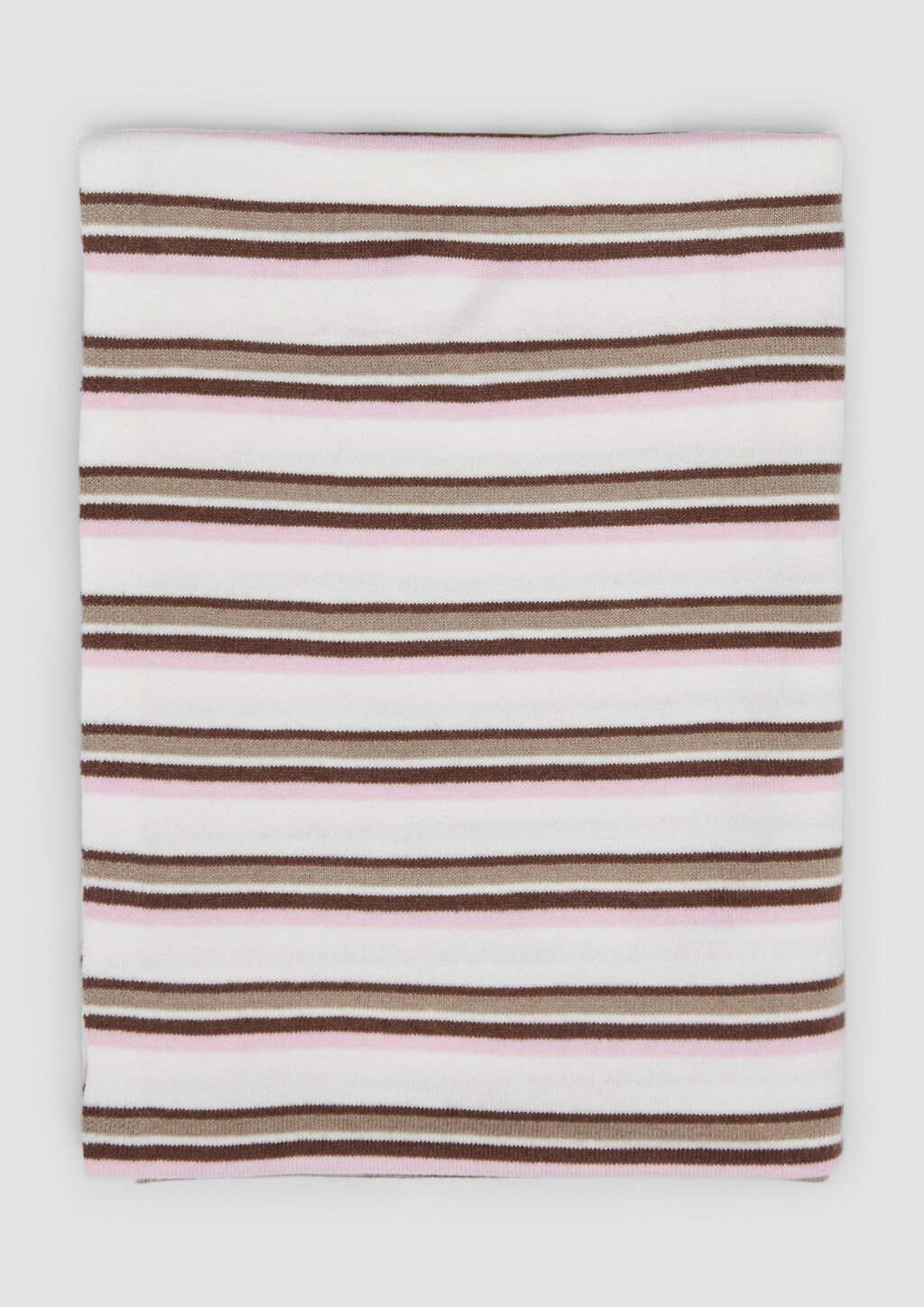 Feinstrick Loop-Schal mit Streifenmuster