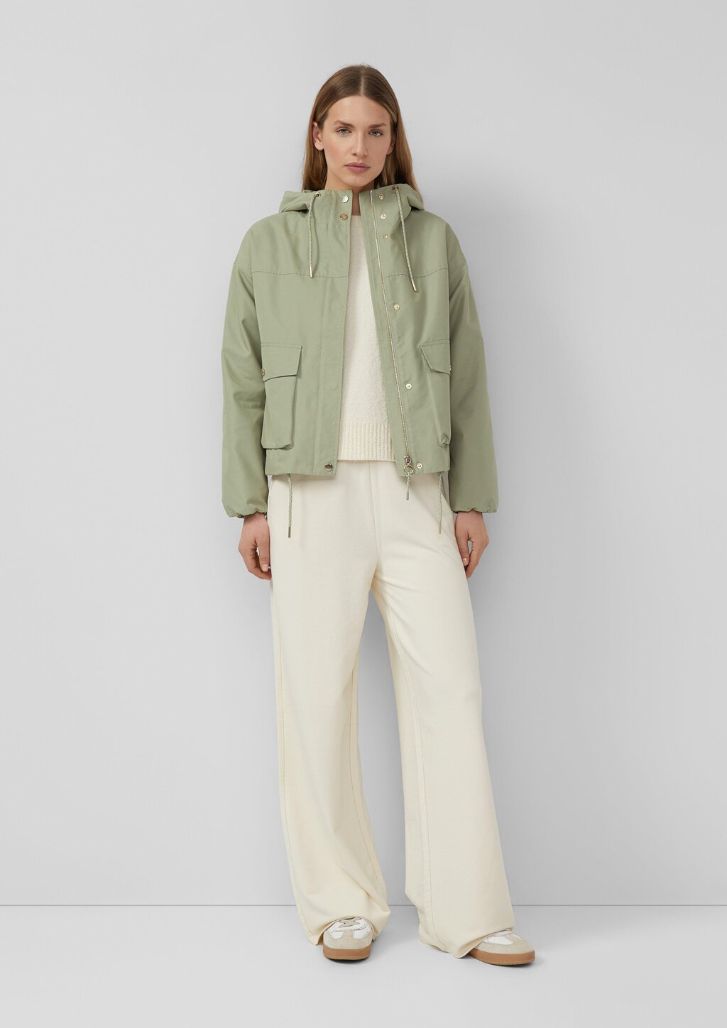 Jacke im Relaxed Fit mit Kapuze