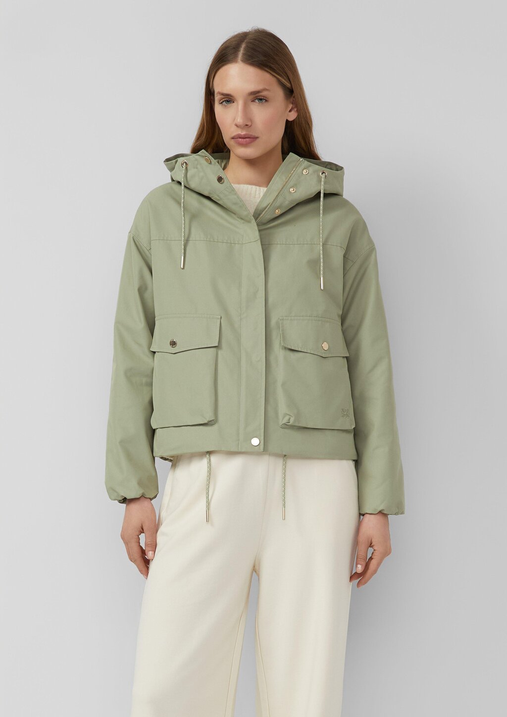 Jacke im Relaxed Fit mit Kapuze