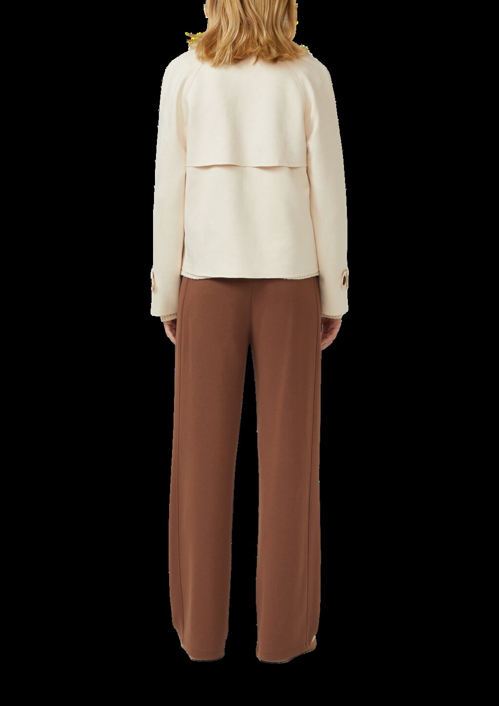 Cabanjacke im Relaxed Fit in Velourslederoptik