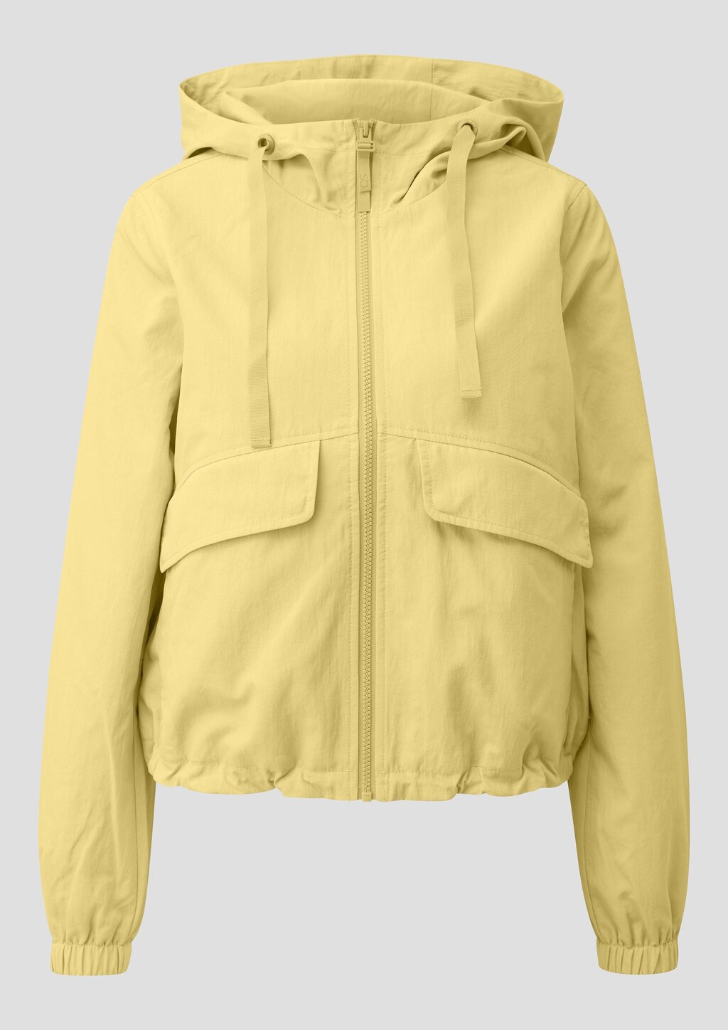 Nylonjacke mit verstellbarem Saum und Kapuze