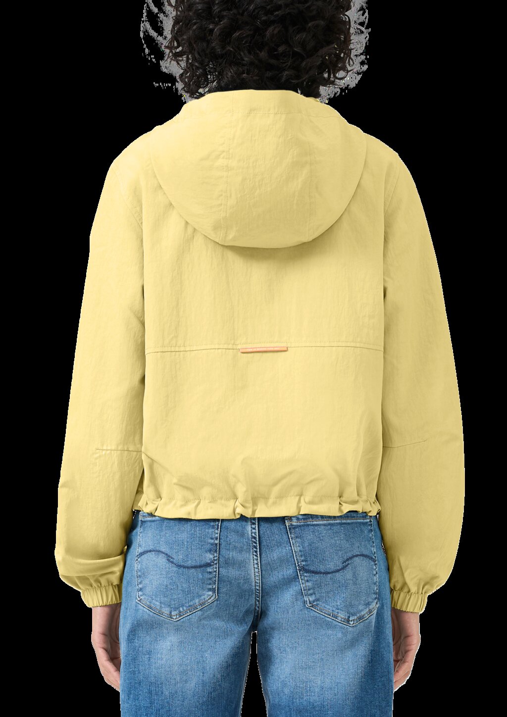 Nylonjacke mit verstellbarem Saum und Kapuze