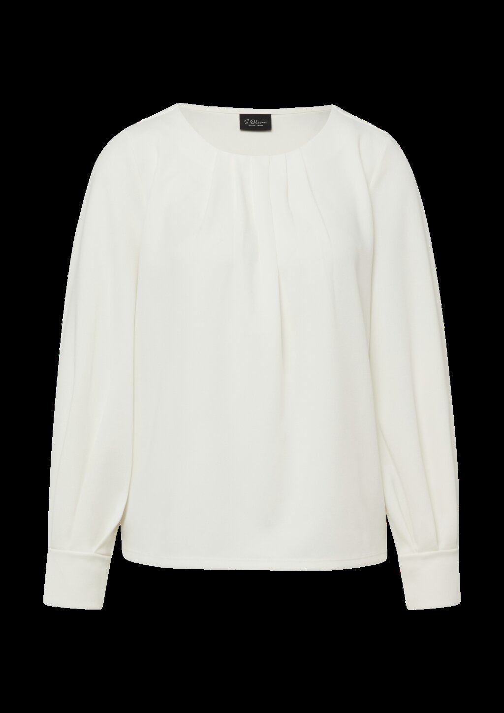 Bluse aus Jersey-Crêpe mit Faltendetails