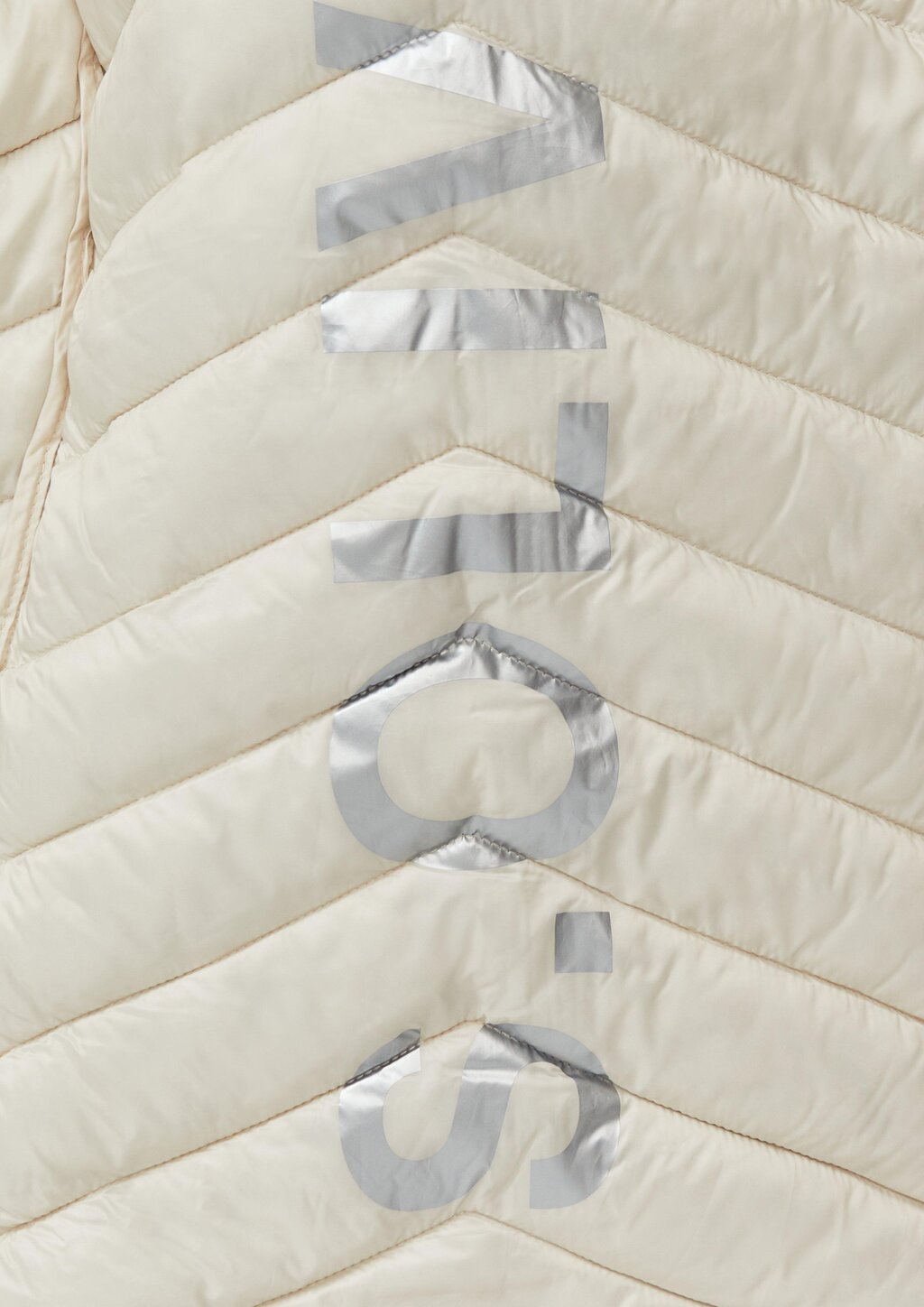 Gesteppte Jacke mit abnehmbarer Kapuze im Slim Fit