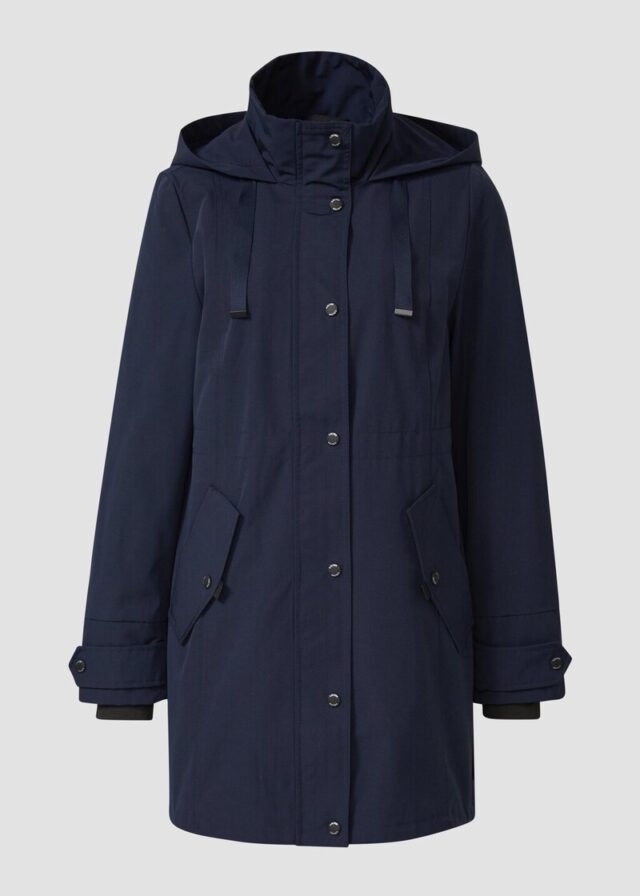 Parka mit Kapuze und Taillenregulierung