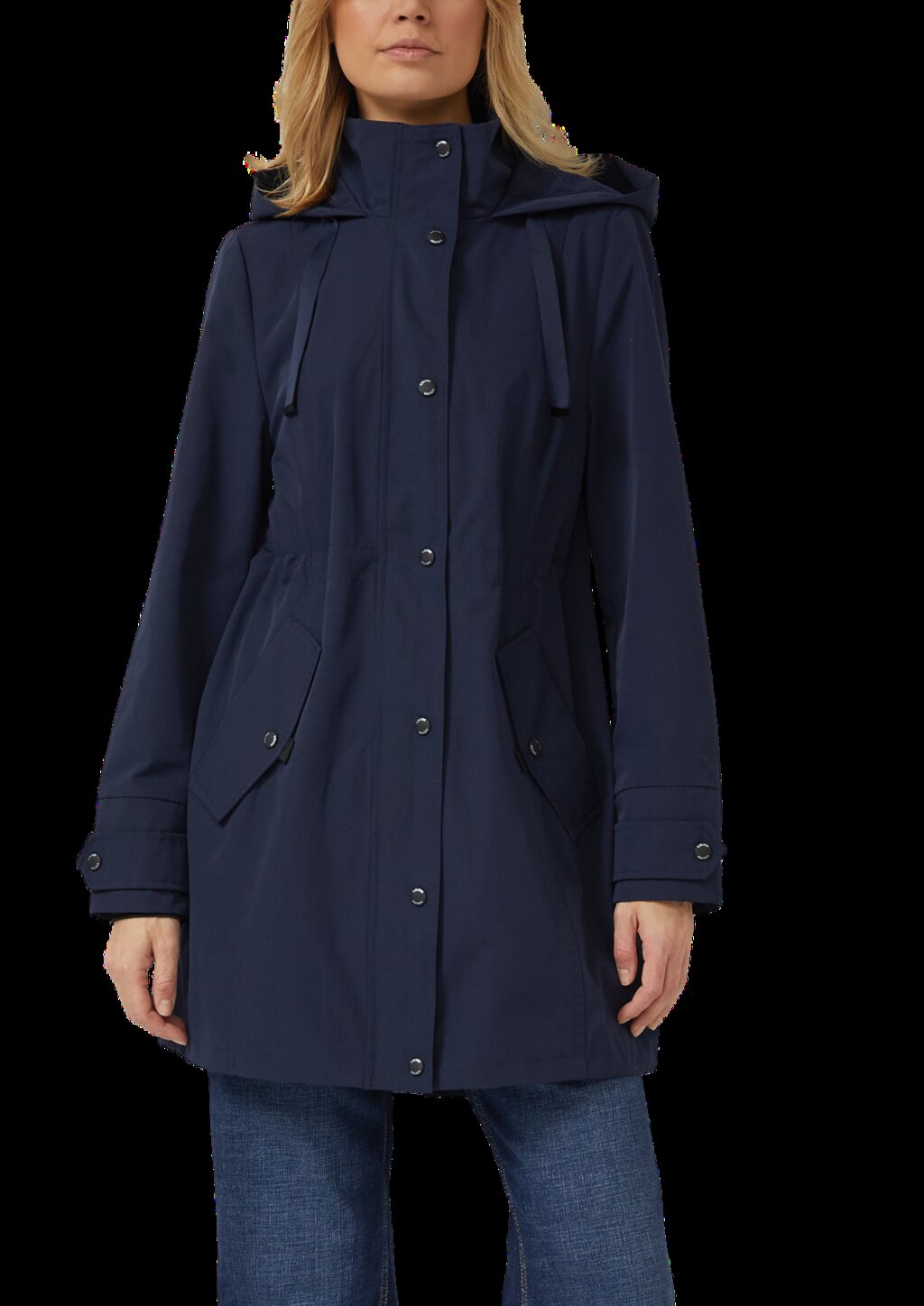 Parka mit Kapuze und Taillenregulierung