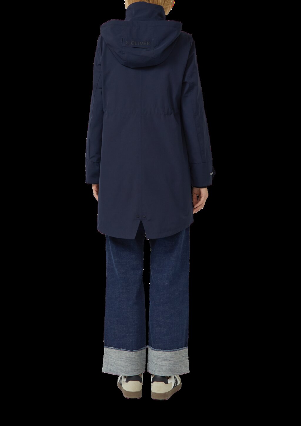 Parka mit Kapuze und Taillenregulierung