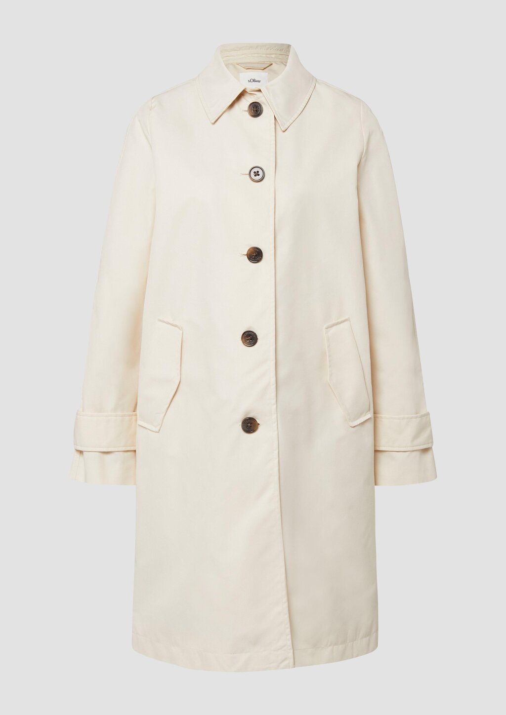 Mantel mit Hemdkragen