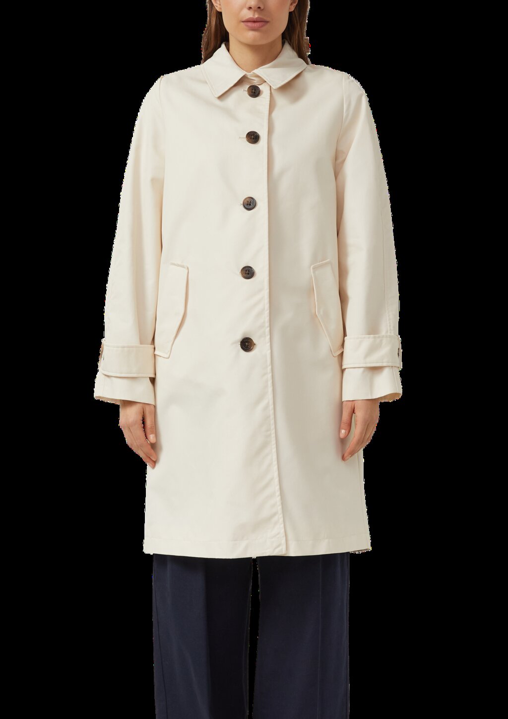 Mantel mit Hemdkragen