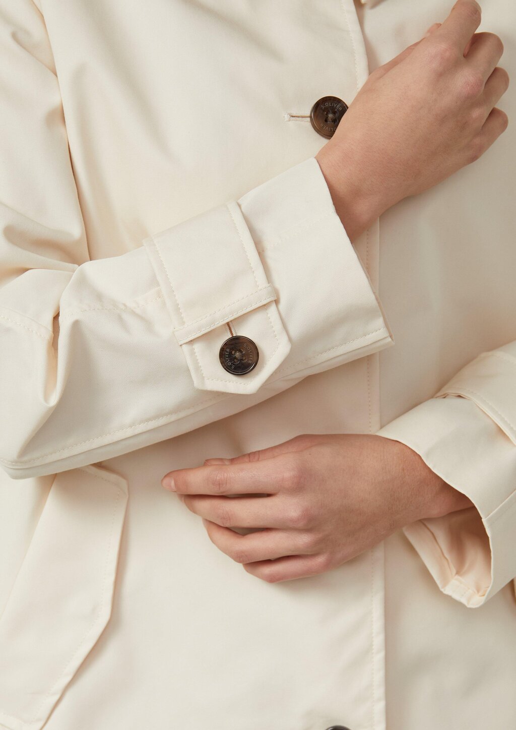 Mantel mit Hemdkragen