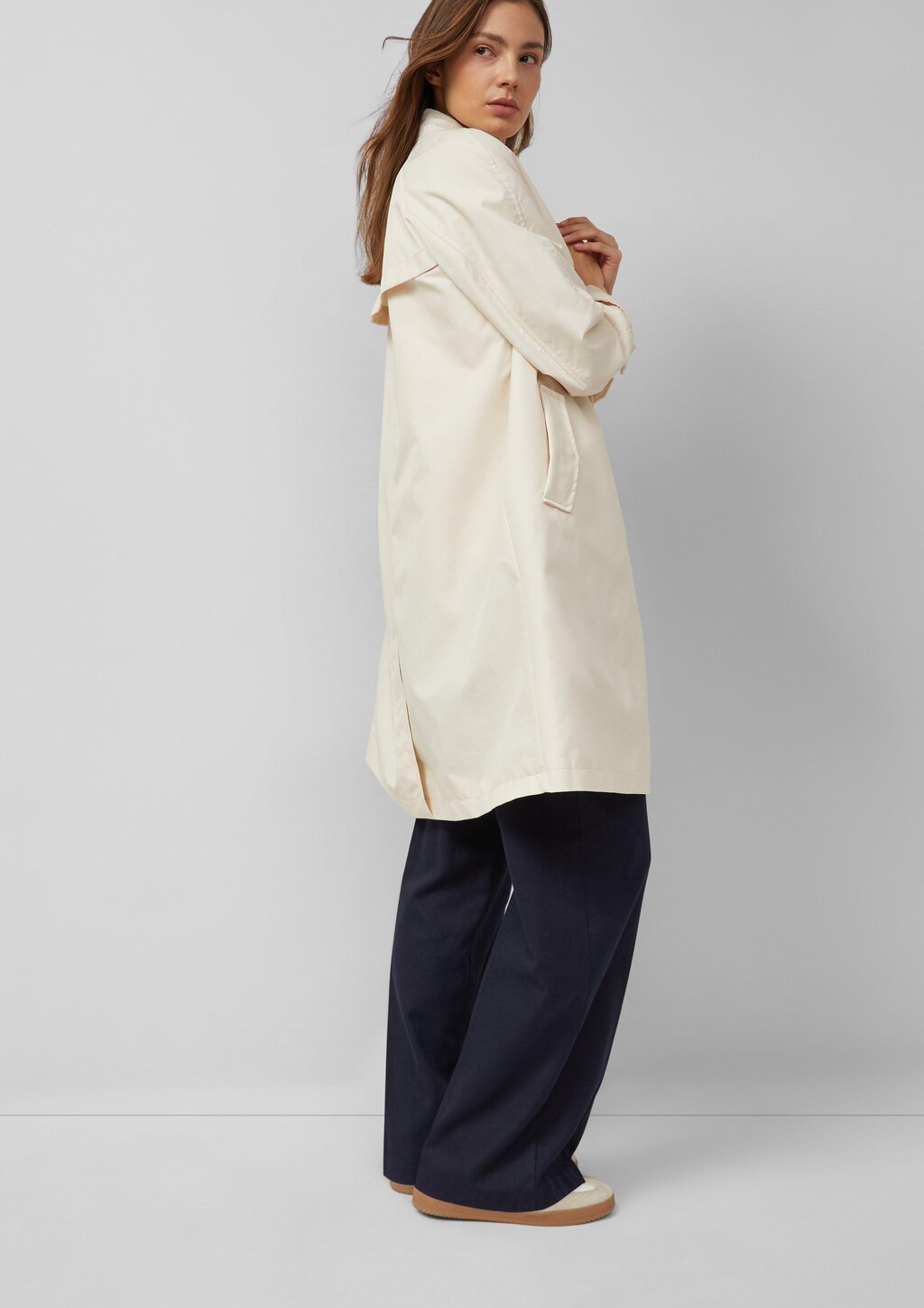 Mantel mit Hemdkragen