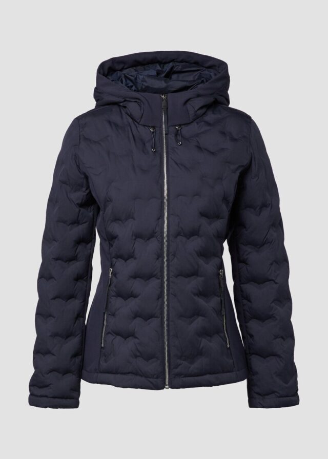 Leichte Slim Fit-Jacke im Fabricmix