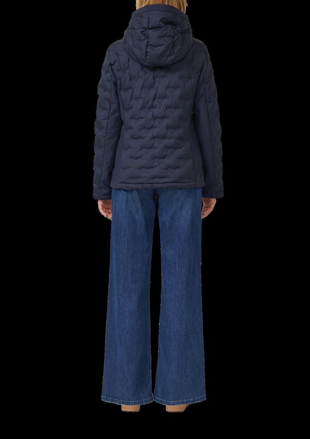 Leichte Slim Fit-Jacke im Fabricmix