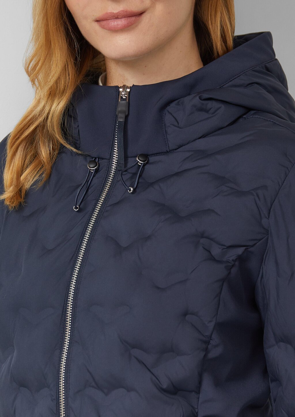 Leichte Slim Fit-Jacke im Fabricmix