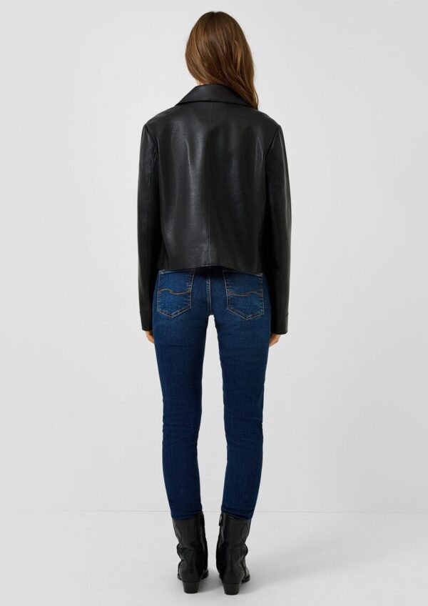 Jacke in Lederoptik