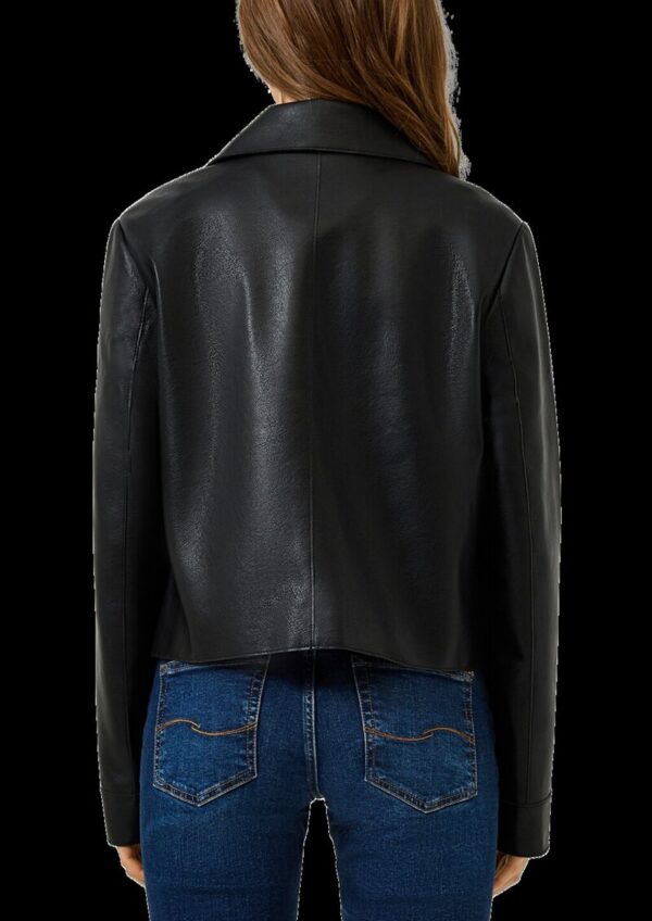Jacke in Lederoptik