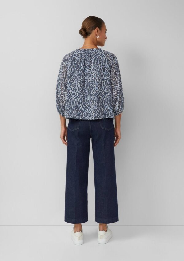 Chiffon-Bluse im Relaxed Fit mit Raglanärmeln