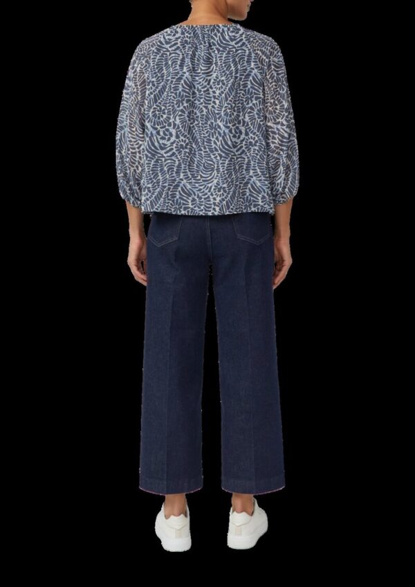 Chiffon-Bluse im Relaxed Fit mit Raglanärmeln